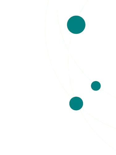 Network Circle design shape in light blue